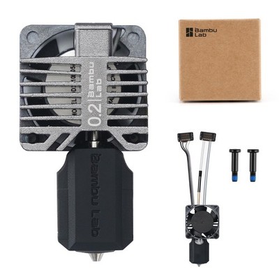 Bamboo Lab Original P1 Series 0.2mm Stainless Steel Full Assembly Hot End Kit...