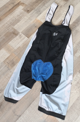 Cuissard à Bretelles Cyclisme KTM X Pella – Noir/orange – Taille XL – Made In Italy
