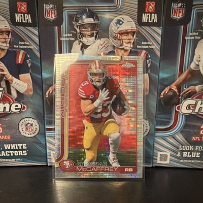 2025 Topps Chrome Parallel Christian McCaffrey #263 San Francisco 49ers Football