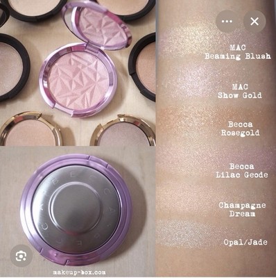 Becca Shimmering Skin Perfector Pressed Highlighter Lilac Geode 0.25 oz