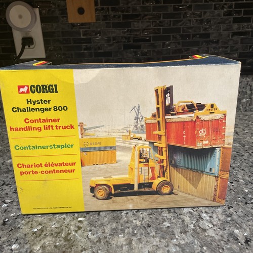 Very Rare Corgi Toys No. 1113, Hyster Challenger 800 In Box - Picture 12 of 17