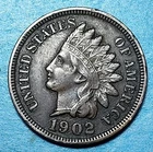 1902 Indian Head Cent / Very Fine VF / Low Shipping / Coin #I025