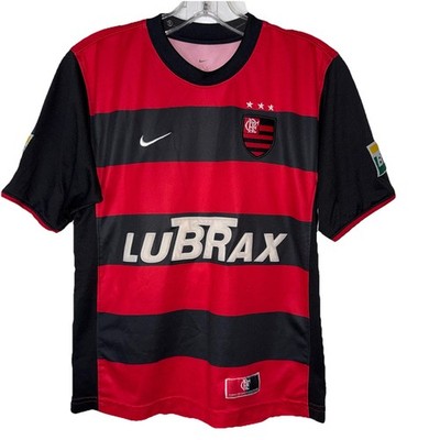 NIKE CR Flamengo ユニフォーム 10番 Mサイズ Nike Flamengo Jersey #10 Petrobras Red Black Youth Large Dri Fit