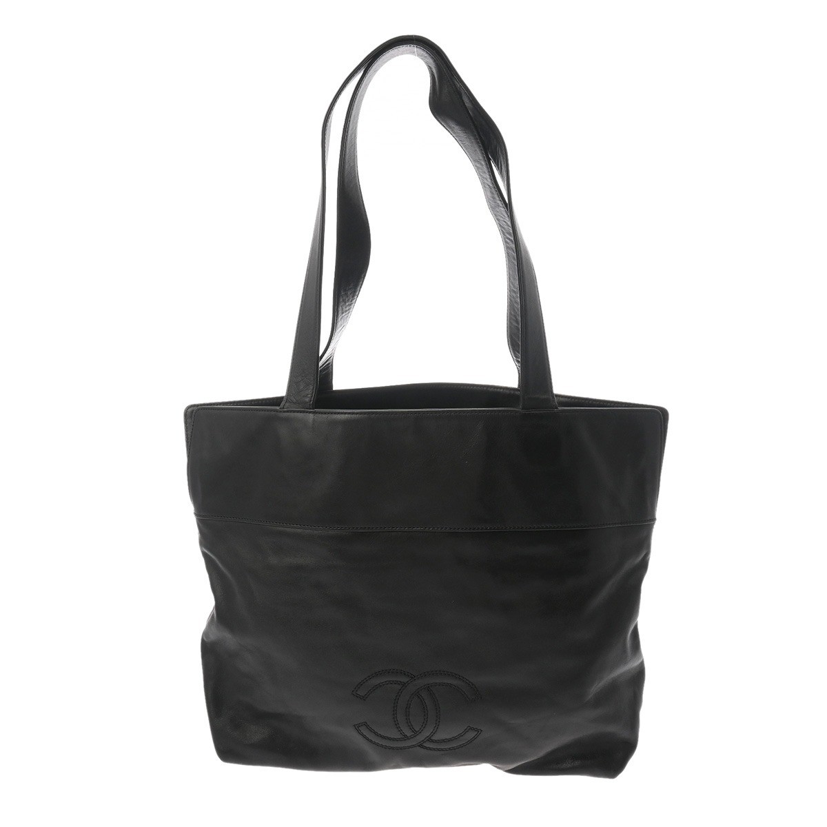 Chanel Black Calfskin Women'S Tote Bag