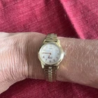 Great Timex Quality Ladies Watch Gold Tone Stainless Steel Vintage Stretch Band