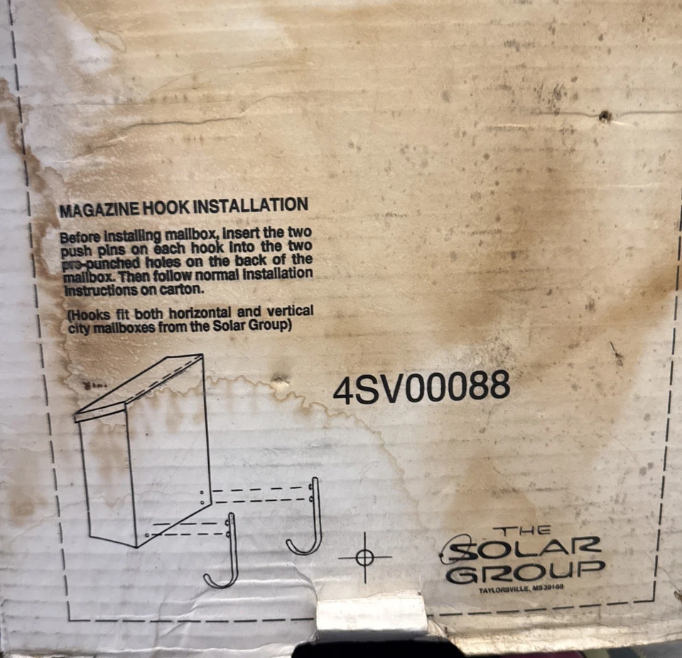 Vintage Mid century Metal mailbox 1960's Resident Vertical - Wall mount NEW - Image 4 of 4