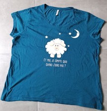 Haut de pyjama femme taille XXXL avec un mouton