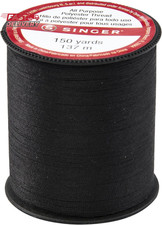 Singer 60110All Purpose Polyester Thread, 150 Yards, Black