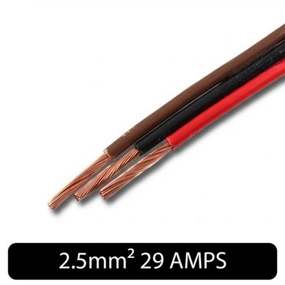 29 AMP 2,5mm² Einzeladrig Kupferlitze 12V 24V dünnwandig Draht