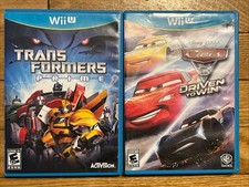 Wii U Games Transformers Prime & Cars 3 Drive To Win, Wii U Games
