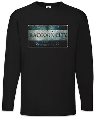 Raccoon City Sign Langarm T-Shirt Logo Resident Nemesis Evil Zombie Wesker