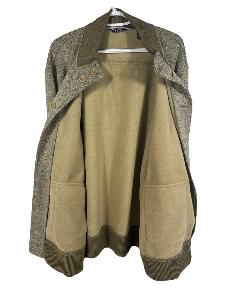 IZOD MENS SWEATER JACKET BUTTON UP SIZE XXL - Image 4 of 4