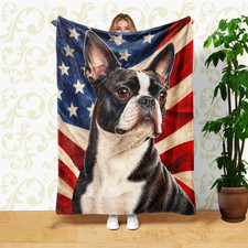 Black White Dog Stars Painting Coral Fleece Blanket