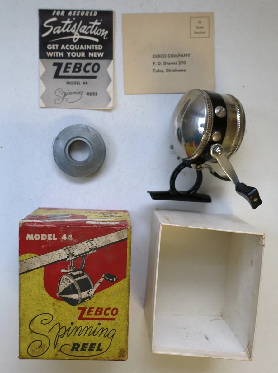 Moulinet Spinning Vintage Zebco Quantum SR2 - Anti-reverse - Fonctionne