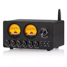 Douk Audio EQ5 PRO Mini 5 Band EQ Preamp Stereo Bluetooth Equaliser VU Meter 