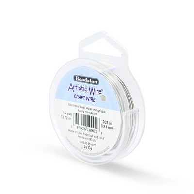 Artistic Wire, 20 Gauge Stainless Steel Craft 20 Gauge, 