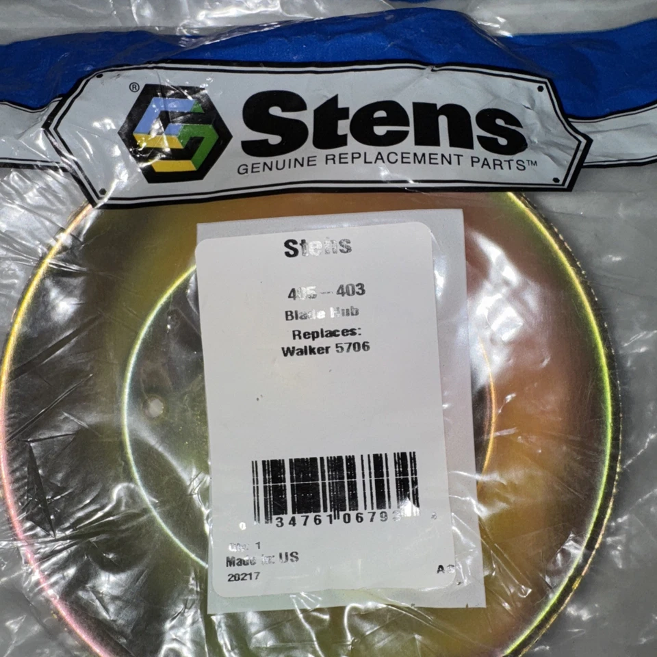 Buje de hoja Stens 405-403 reemplaza pieza de plataforma de cortacésped Walker 5706 Foto 2 de 3