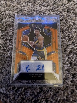 Panini 2022-23 Select Ryan Rollins Neon Orange Prizm Auto RC /30 