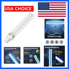1 Pack 13W UV-C Replacement Bulb for Pressure Pond Filter High-transmissio...