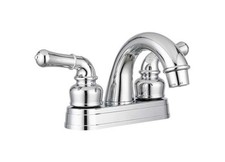Dura Faucet DF-PL620C-CP Classical Arc Spout RV Bathroom Faucet, Chrome Polished