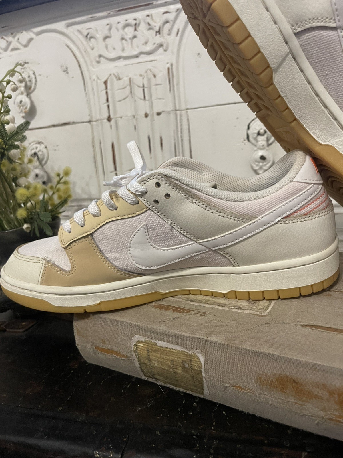 NIKE DUNK LOW SE "PATCHWORK IF LOST RETURN TO" WH… - image 5