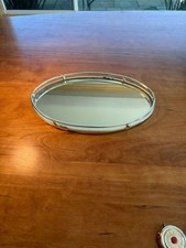 Vintage Mid-Century Hollywood Regency Oval Br...