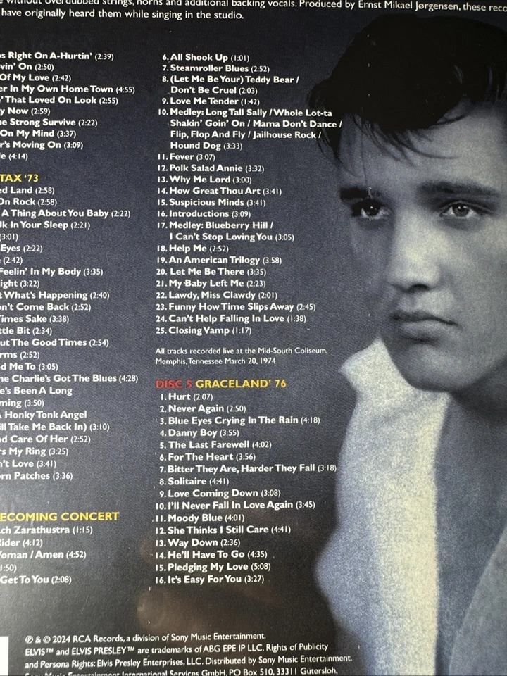 Elvis Presley: Memphis (CD) Box Set 5CD NEW /SEALED - Image 4 of 4