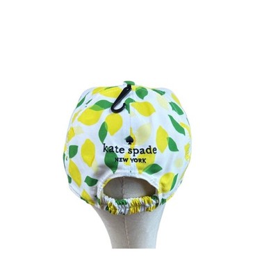 Kate Spade New York Lemon Print‎ Hat Stretch One Size Fits Most NEW KATE SPADE SUMMER Lemon Print Cap with Spade | Mercari main image 4