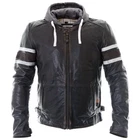 Richa Toulon Leather Hoodie Urban Hooded Black