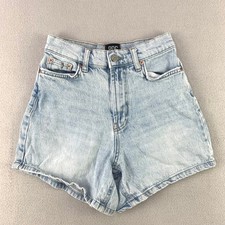 BDG Urban Outfitters Jean Shorts Women 24 Light Wash High Rise Denim Cutoff