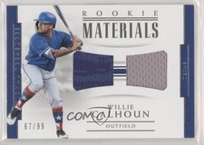 2018 Panini National Treasures Rookie Materials Dual 67/99 Willie Calhoun s3g
