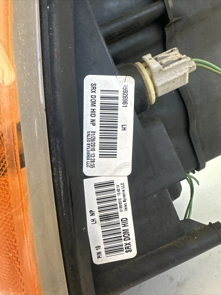 Driver Left Headlight Fits 04-09 Cadillac SRX OEM 15926961 - Изображение 3 из 4