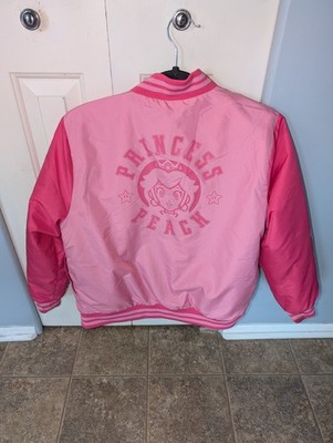 Super Mario Princess Peach Girls Jacket Coat Size 14/16 Or Xl