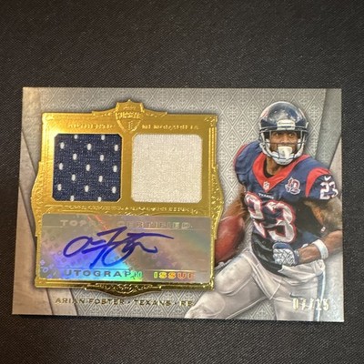 Topps 2012 Supreme Arian Foster Texans Auto Dual Relic /15 #SADR-AF