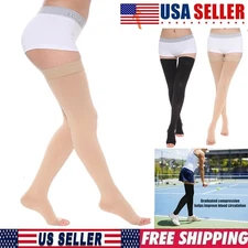 LADIES OVER THE KNEE SOCKS,THIGH HIGH SOCKS  20-30 mmHG- made with tights fabric