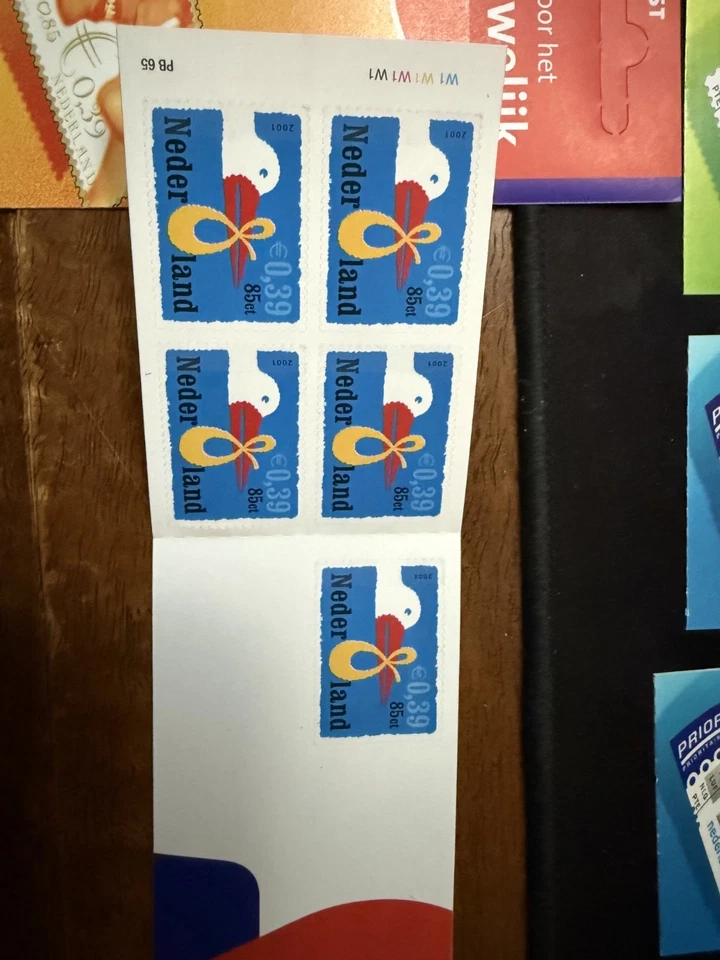 Netherlands postage stamps Euro transition stamp booklets 6 in total - Image 2 of 4