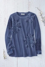 Coldwater Creek Winter’s Dream Waffle Tunic 02 Colors, All Size