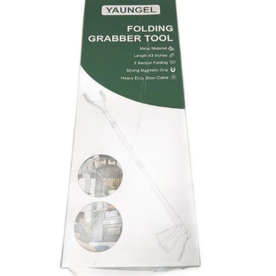 YAUNGEL 108cm Greifzange für Senioren, Folding Greifer mit Magnet-Greifarm, 360°