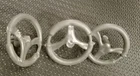 3 GI Joe Cobra Moray Hydrofoil Steering Wheel Vehicle Part ARAH 1985