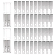40pcs Exacto Knife Blades #21 Hobby Knife Replacement Blades Refills