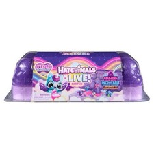 Hatchimals Live Neon Rainbow Carton Interactive Toy Set for Ages 3 