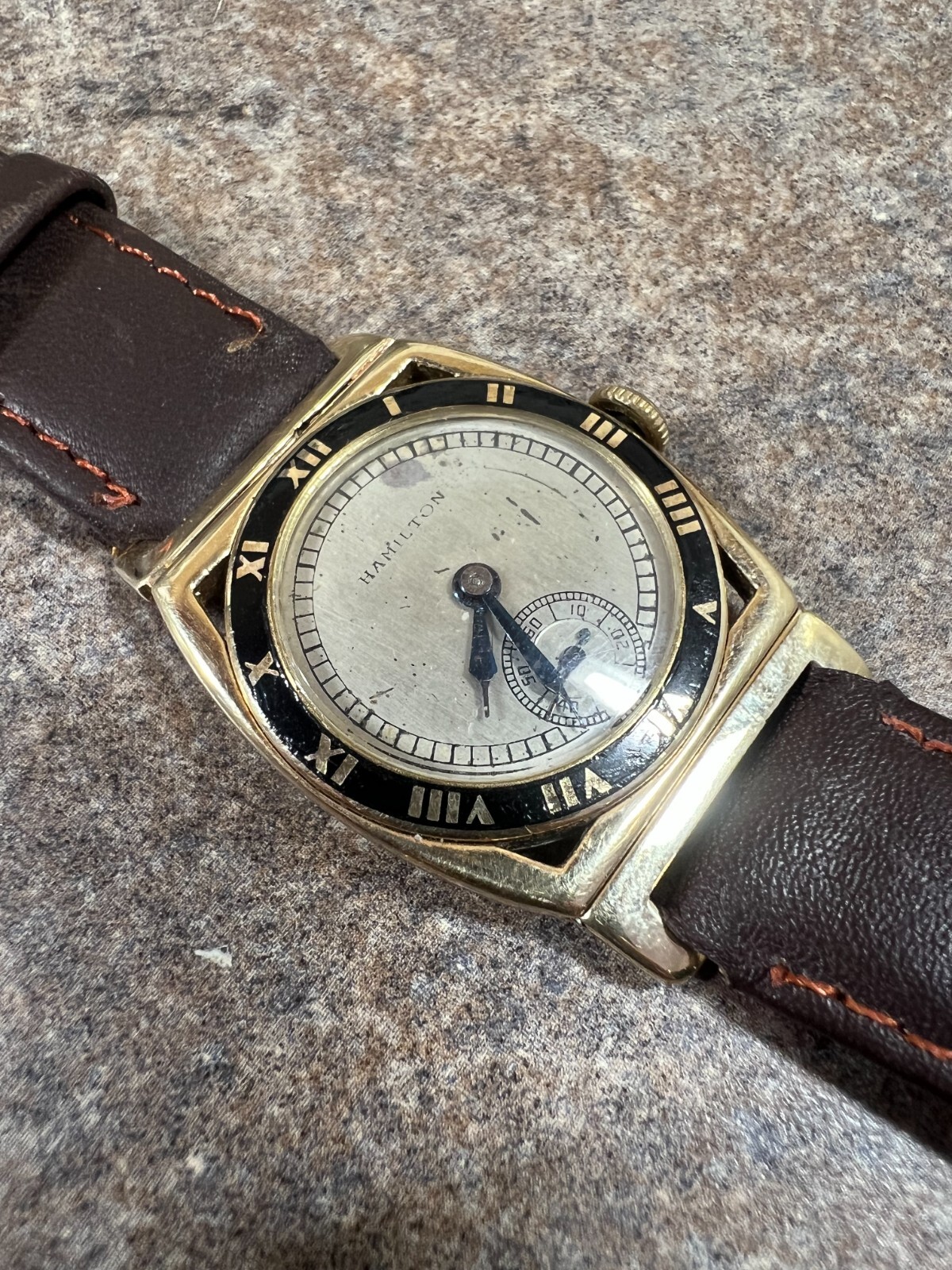 Vintage Solid 14k Gold 1930s Men's Hamilton Wrist Watch 19J 979 eBay — free download