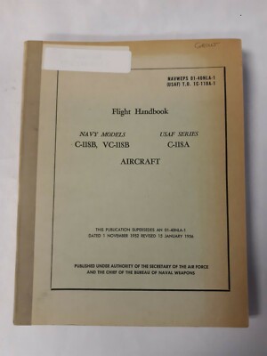 Douglas Navy Models C-118B, VC-118B USAF Series C-118A Flight Handbook Original