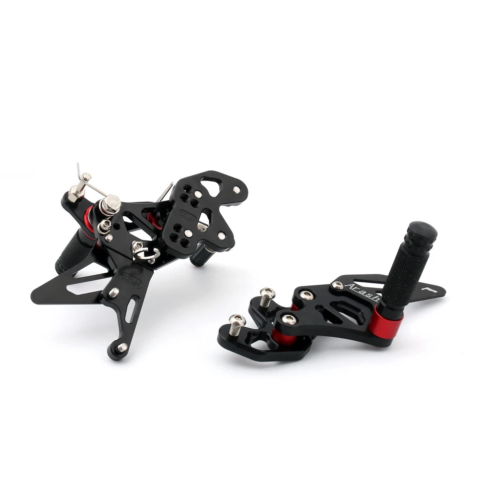 Racing Footrest Rearsets Rear Set Foot pegs Fit For Suzuki GSXR 600/750 11-19 Bk Foto 3 de 4