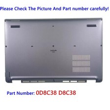 0D8C38 Silver New For Dell Latitude 5450 E5450 Lower Bottom Base Cover Case