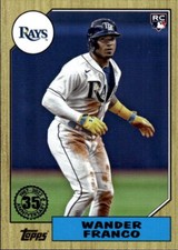 2022 Topps Update Wander Franco #87TBU-48 1987 Topps Baseball Tampa Bay Rays 1K