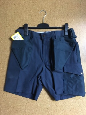 Snickers Baumwollhose-Canvas + Cordura kurz mit Holstertaschen Blau Gr. 50