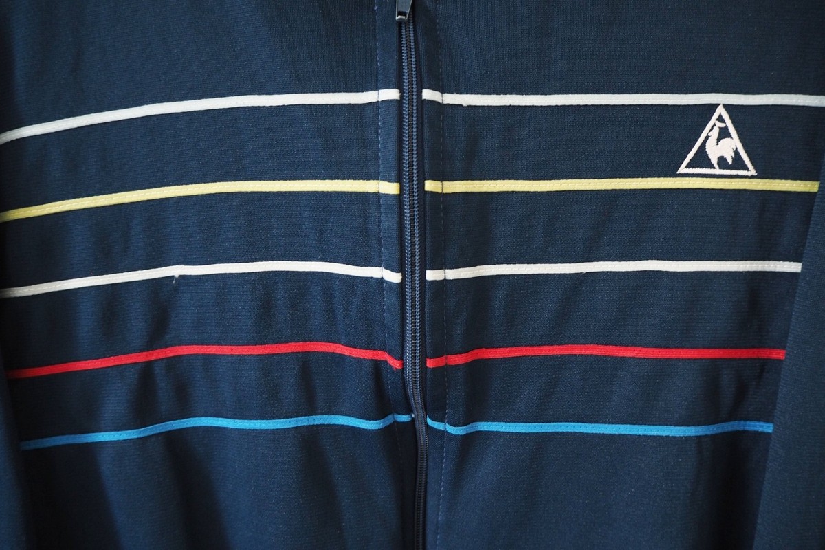 Vintage Le Coq Sportif Track Jacket Full Zip Size XS blue