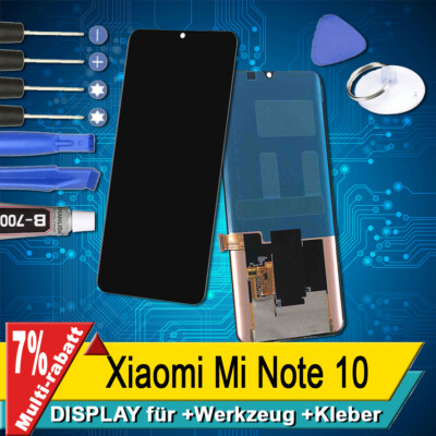 Display für Xiaomi Mi Note 10 10 Lite Bildschirm OLED Schwarz +