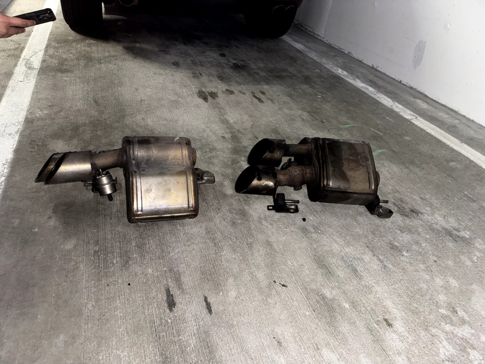 MASERATI GHIBLI S Q4 3.0L BOTH DRIVER EXHAUST MUFFLER PIPE OEM 2017